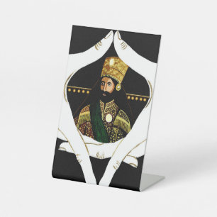 Jah Rastafari Haile Selassie Rasta Livity Roots Pedestal Sign