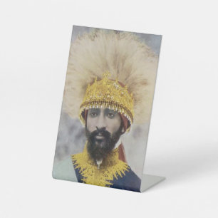 Jah Rastafari Haile Selassie Rasta Reggae Roots Pedestal Sign