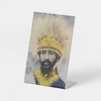 Jah Rastafari Haile Selassie Rasta Reggae Roots Pedestal Sign