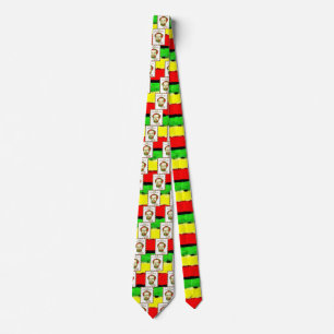 Jah Rastafari Haile Selassie Warrior Emperor Tie