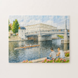 Jahrtausend bridge aquarell havelland style jigsaw puzzle