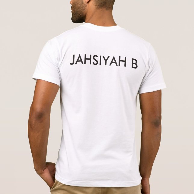 Jahsiyah B's Riddim Roots Radio Men's T-Shirt (Back)