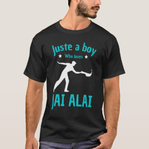 Jai alai player boys fan jai alai  cesta punta bal T-Shirt