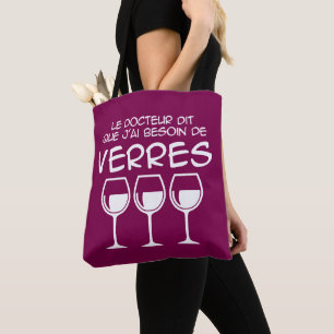 J'ai besoin de verres tote bag