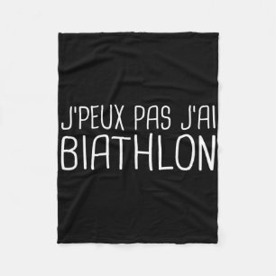 J'ai Biathlon - Gift - Humour - Original  Fleece Blanket