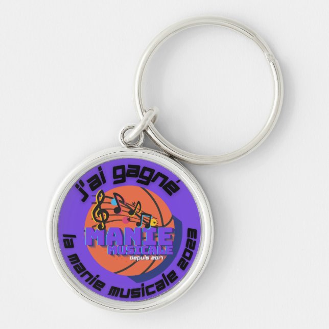J'ai gagné la Manie Musicale 2023 keychain (Front)