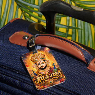 Jai Shri Khatu Shyam Ji Devotional Artwork Luggage Tag