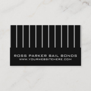Jail Bail Bonds Company Business Card