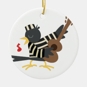 Jail Bird Ceramic Tree Decoration
