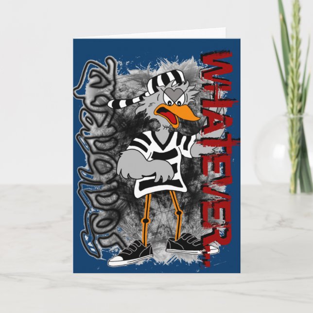 Jail Bird greeting card (Front)
