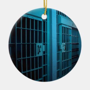 JAIL CELL CERAMIC TREE DECORATION