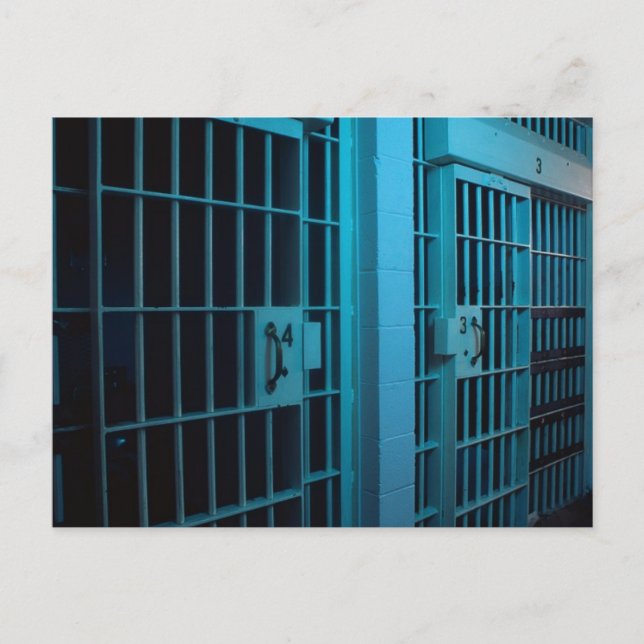 JAIL CELL POSTCARD (Front)