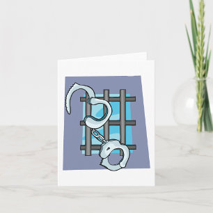 Jail Handcuffs Card