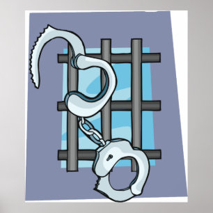 Jail Handcuffs Poster