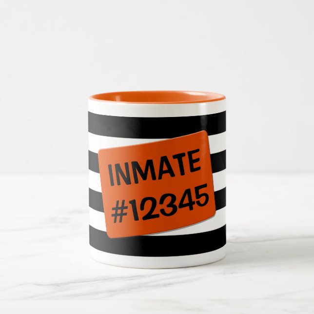 Jail Inmate Two-Tone Coffee Mug (Center)