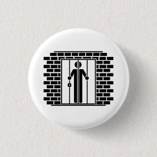 'Jail Time I' Pictogram Button