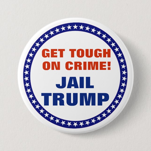 Jail Trump 7.5 Cm Round Badge (Front)