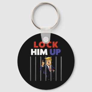 Jail Trump Shirt - Lock Him Up - Anti Trump Key Ring
