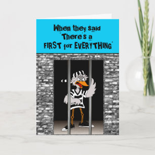 Jailbird Greeting card