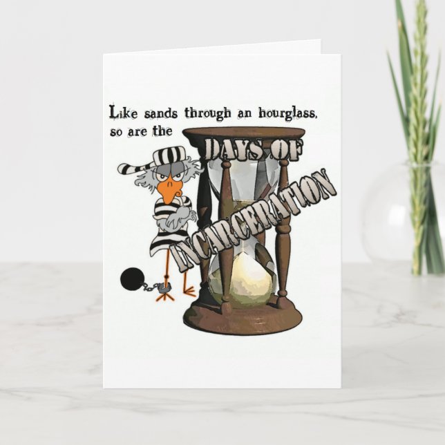 Jailbird greeting card (Front)