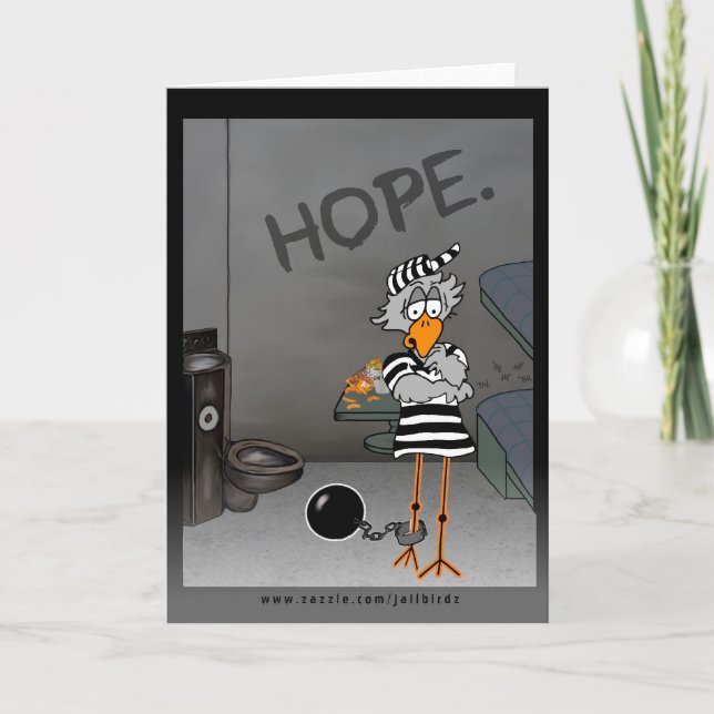 Jailbird greeting card: Hope Card (Front)