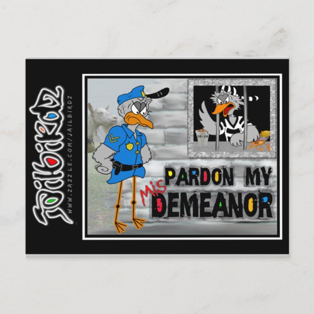 Jailbird Postcard (Front)