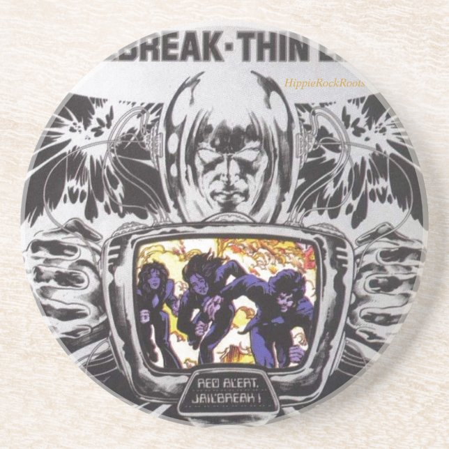 Jailbreak Thin Lizzy HippieRockRoots Coaster (Front)