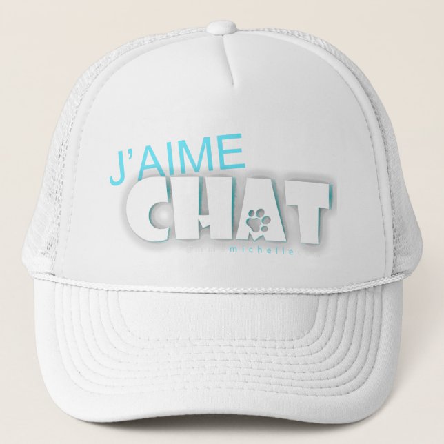 J'aime chat Trucker Hat (Front)