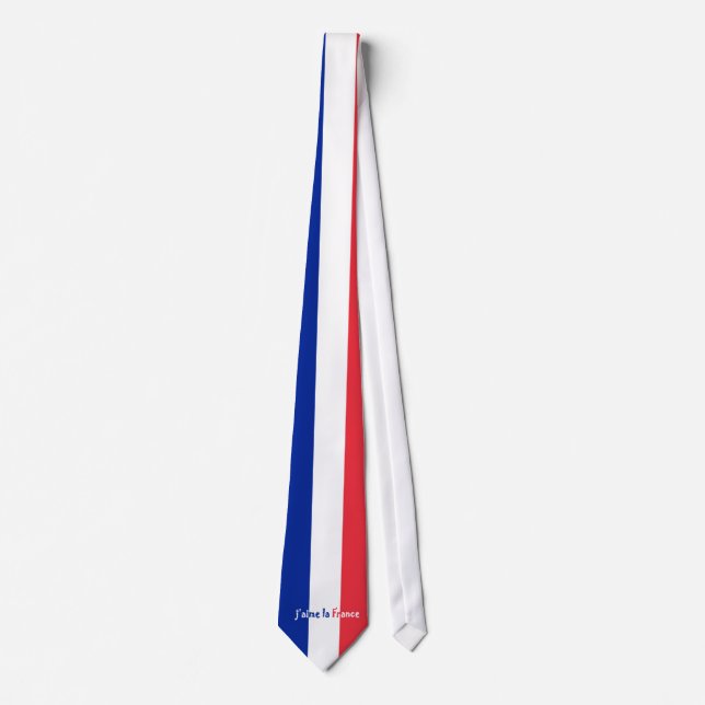 j'aime la France Tie (Front)
