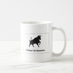 J'aime la Hausse. The Stock Market Bull Coffee Mug