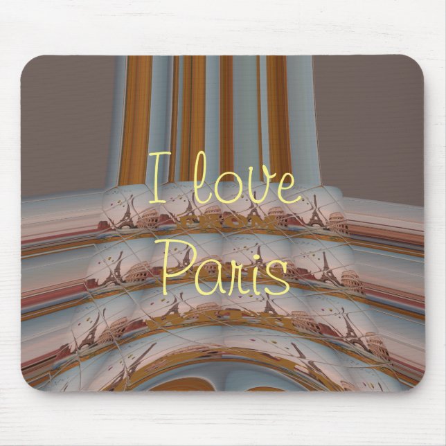 J'aime Paris ( I Love Paris ) Mouse Pad (Front)