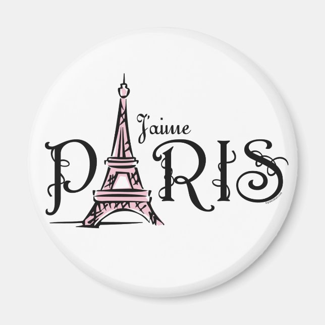 J'aime Paris Magnet (Front)