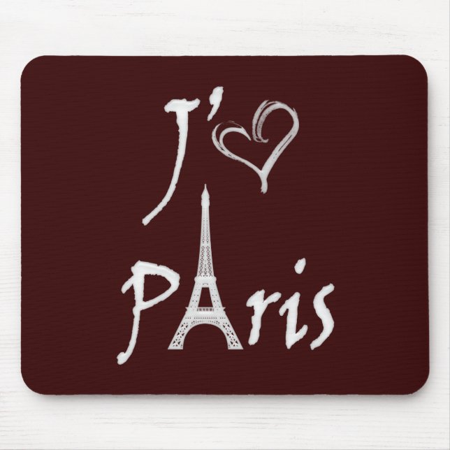 j'aime Paris Mouse Pad (Front)