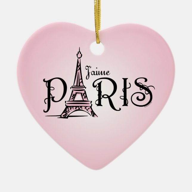 J'aime Paris Ornament (Front)