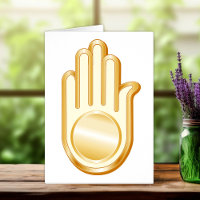 Jain Symbol Greeting Card