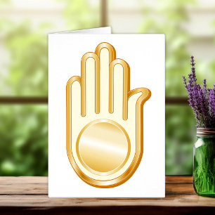Jain Symbol Greeting Card