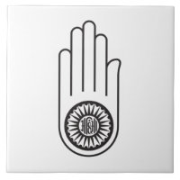 Jain Symbol of Ahimsa (Hand of Non-Violence)