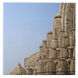 Jain temple in Chittorgarh Fort, India Ceramic Tile