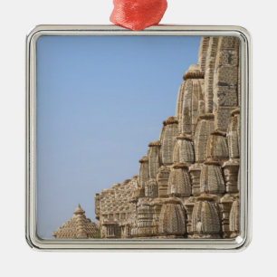 Jain temple in Chittorgarh Fort, India Metal Ornament
