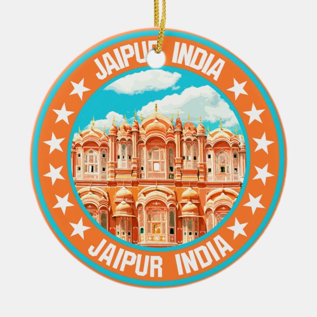 Jaipur India                                       Ceramic Ornament (Front)