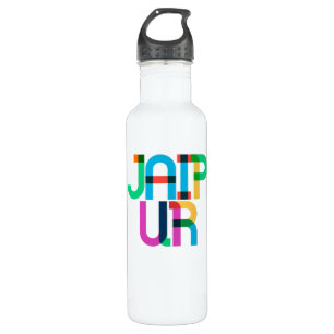 Jaipur India Pop Art Letters 710 Ml Water Bottle