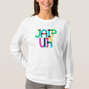 Jaipur India Pop Art Letters T-Shirt