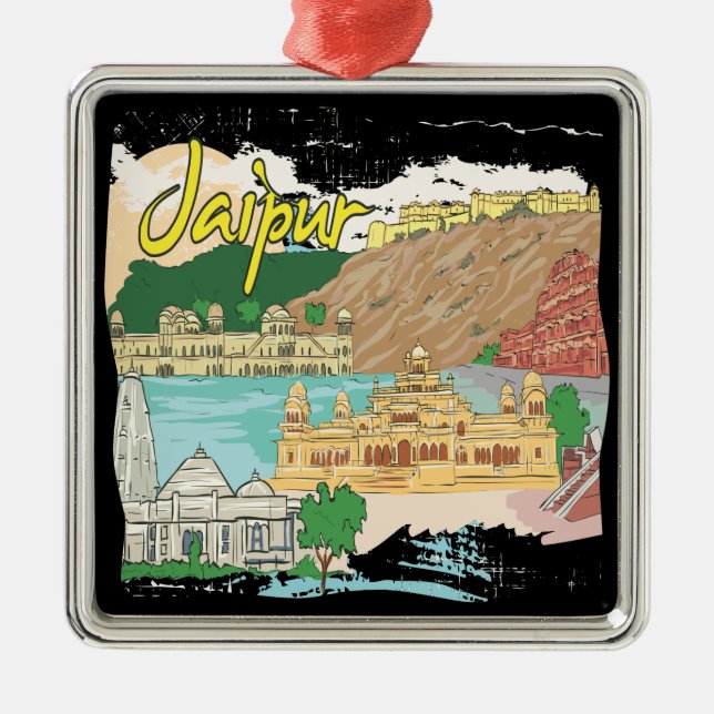 Jaipur Metal Tree Decoration (Front)