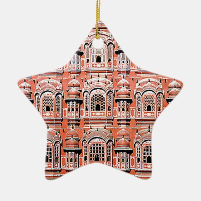 jaipur palace india ceramic tree decoration (Front)