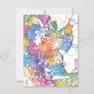 Jaipur Rajasthan City Map Postcard