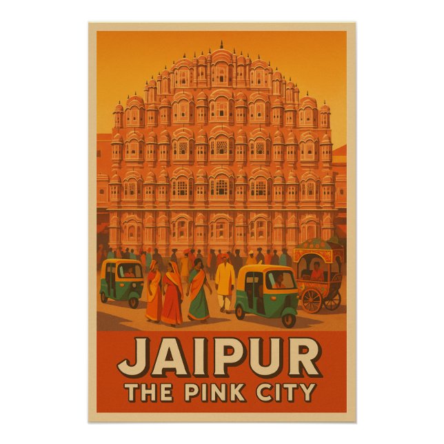 Jaipur – The Pink City Poster (Front)