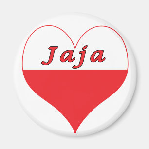 Jaja Polish Heart Magnet