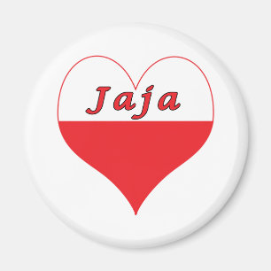 Jaja Polish Heart Magnet