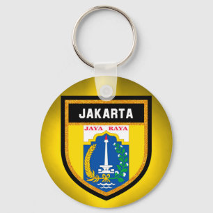 Jakarta Flag Key Ring