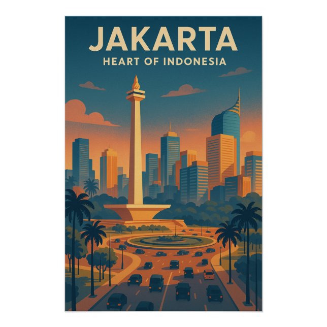 JAKARTA – Heart of Indonesia’. Poster (Front)